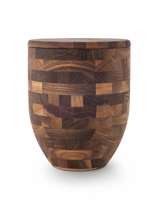 Walnotenhout urn - hout