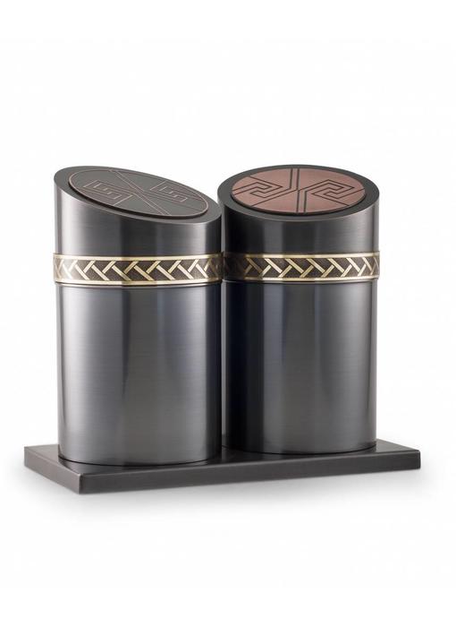 Duo urn modern - koper