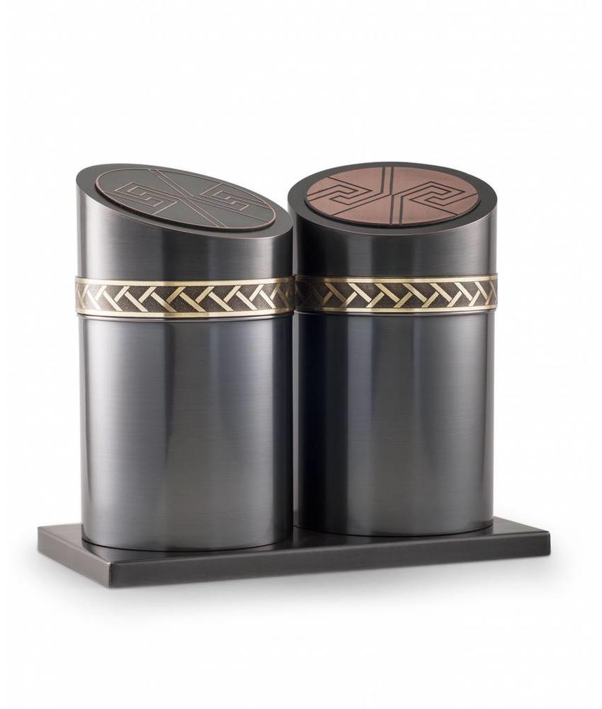 Duo urn modern - koper