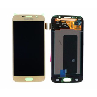 Samsung G920F Galaxy S6 LCD Display Modul, Gold, GH97-17260C