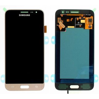 Samsung J320F Galaxy J3 2016 LCD Display Module, Goud, GH97-18414B;GH97-18748B