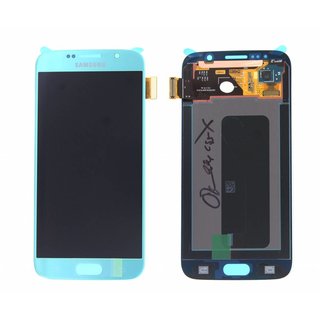 Samsung G920F Galaxy S6 LCD Display Modul, Blau, GH97-17260D