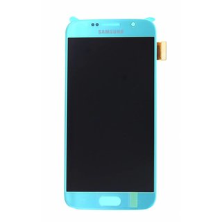 Samsung G920F Galaxy S6 LCD Display Modul, Blau, GH97-17260D