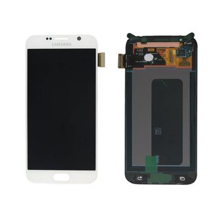 Samsung G920F Galaxy S6 LCD Display Module, White, GH97-17260B