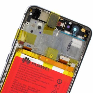 Huawei P10 Lite (Warsaw-L21) LCD Display Module, Zwart, 02351FSE;02351FSG, Incl. Battery  HB366481ECW 3000mAh