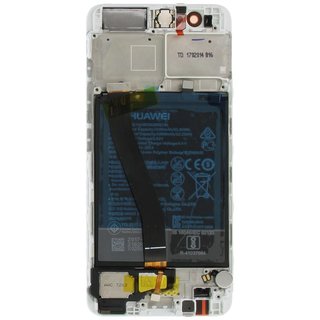 Huawei P10 (VTR-L09) LCD Display Modul + Touch Bildschirm + Rahmen, Gold, Incl. Battery HB386280ECW 3200mAh, 02351DJF