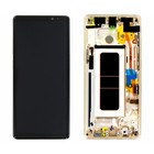 Samsung Galaxy Note8 (N950F) Display + Touch Screen Display + Frame, Gold, GH97-21065D;GH97-21066D