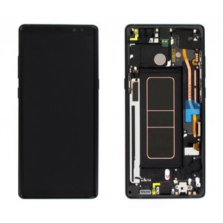 Samsung Galaxy Note8 (N950F) Display + Touch Bildschirm + Rahmen, Schwarz, GH97-21065A;GH97-21066A