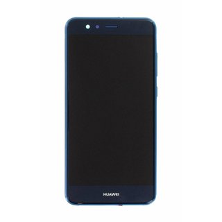 Huawei P10 Lite Warsaw-L21 LCD Display Modul + Touch Bildschirm + Rahmen, Blau, Incl. Battery HB366481ECW 3000mAh, 02351FSL