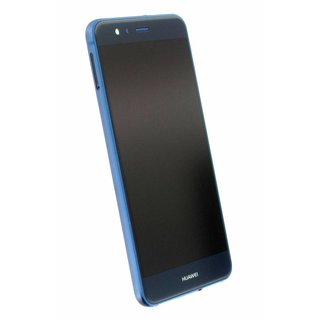 Huawei P10 Lite Warsaw-L21 LCD Display Modul + Touch Bildschirm + Rahmen, Blau, Incl. Battery HB366481ECW 3000mAh, 02351FSL