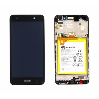 Huawei Y6II (CAM-L21) LCD Display Module, Black, 02350XME