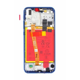 Huawei P20 Lite (ANE-LX1) LCD Display Modul + Touch Bildschirm + Rahmen, Blau, Incl battery, 02351VUV;02351XUA;02352CCK