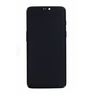 OnePlus 6 (A6003) LCD Display, Schwarz, Incl. frame, OP6-192197