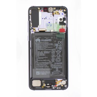 Huawei P20 Pro Dual Sim (CLT-L29) LCD Display Module, Paars/Twilight, Incl. Battery HB436486ECW, 02351WTU