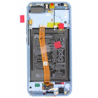 Huawei Honor 10 (COL-L29) LCD Display Modul, Grau, Incl. Battery HB396285ECW, 02351XAE