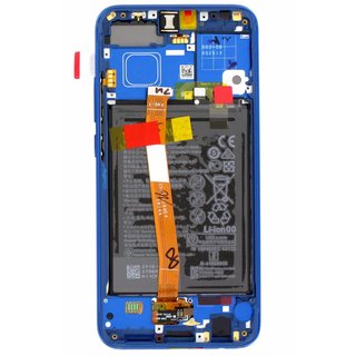 Huawei Honor 10 (COL-L29) LCD Display Modul, Sapphire Blue/Blau, Incl. Battery HB396285ECW, 02351XBP