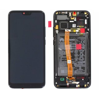 Huawei Honor 10 (COL-L29) LCD Display Module, Midnight Black, Incl. Battery HB396285ECW, 02351XBM