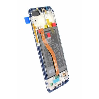 Huawei Honor View 10 (BKL-L09) LCD Display Modul, Aurora Blue/Blau, Incl. Battery HB386589ECW, 02351SXB