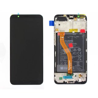 Huawei Honor View 10 (BKL-L09) LCD Display Module, Midnight Black, Incl. Battery HB386589ECW, 02351SXC;02351SVX