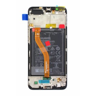 Huawei Honor View 10 (BKL-L09) LCD Display Module, Midnight Black/Zwart, Incl. Battery HB386589ECW, 02351SXC;02351SVX