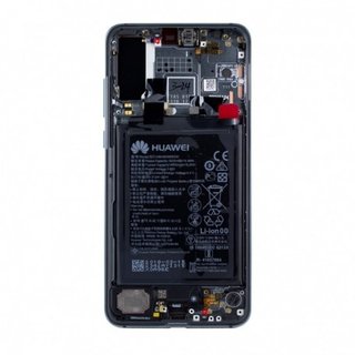 Huawei P20 Pro Dual Sim (CLT-L29) LCD Display Modul, Blau, Incl. Battery HB436486ECW, 02351WTP