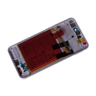 Huawei P8 Lite 2017 (PRA-L21) LCD Display Modul, Weiß, Incl. Battery HB366481ECW, 02351DNG;02351DYW