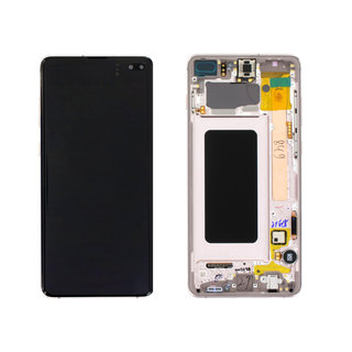 Samsung Galaxy S10+ (G975F) Display, Ceramic White/Wit, GH82-18849J;GH82-18834J;GH82-18849J