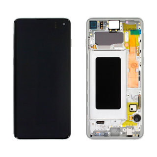 Samsung Galaxy S10 (G973F) Display, Prism White/Weiß, GH82-18850B;GH82-18835B