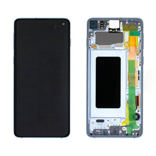 Samsung Galaxy S10 (G973F) Display, Prism Blue/Blauw, GH82-18850C;GH82-18835C