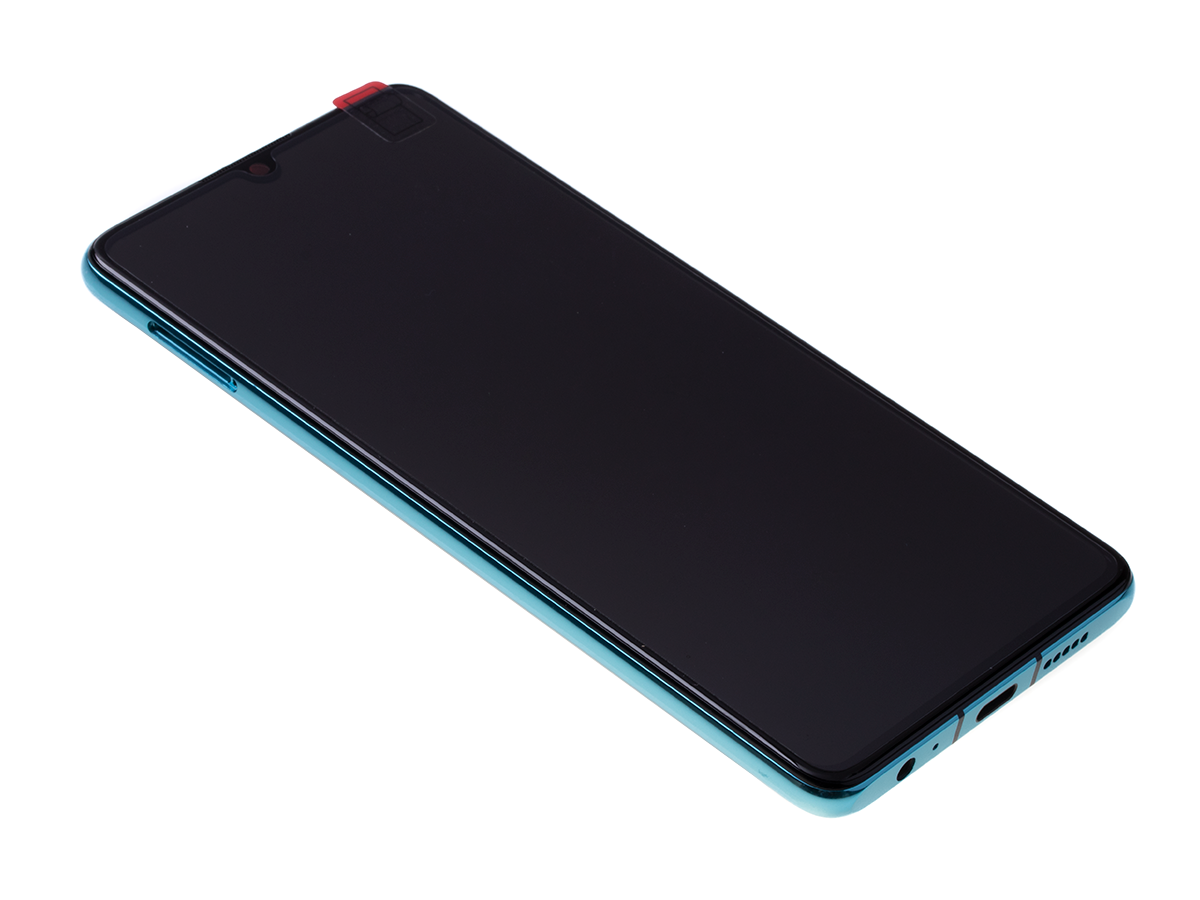 Huawei P30 (ELE-L29) Display, Aurora Blue, Incl. Battery, 02352NLN