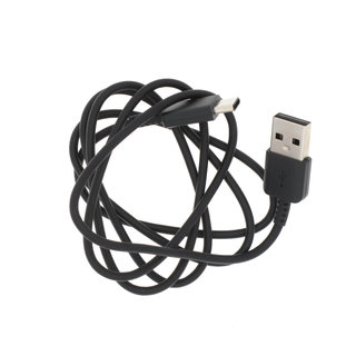 USB naar USB-C Kabel, HIGH COPY, Zwart, 1M, Geschikt Voor Samsung Telefoons, Tablets