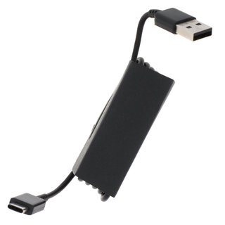 USB naar USB-C Kabel, HIGH COPY, Zwart, 1M, Geschikt Voor Samsung Telefoons, Tablets