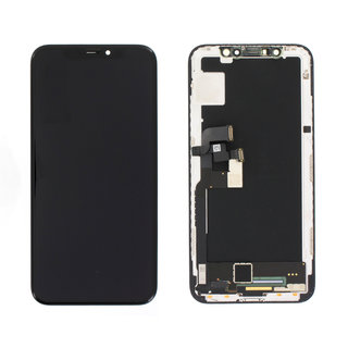 Display, OEM Pulled, Black, Compatible With The Apple iPhone X