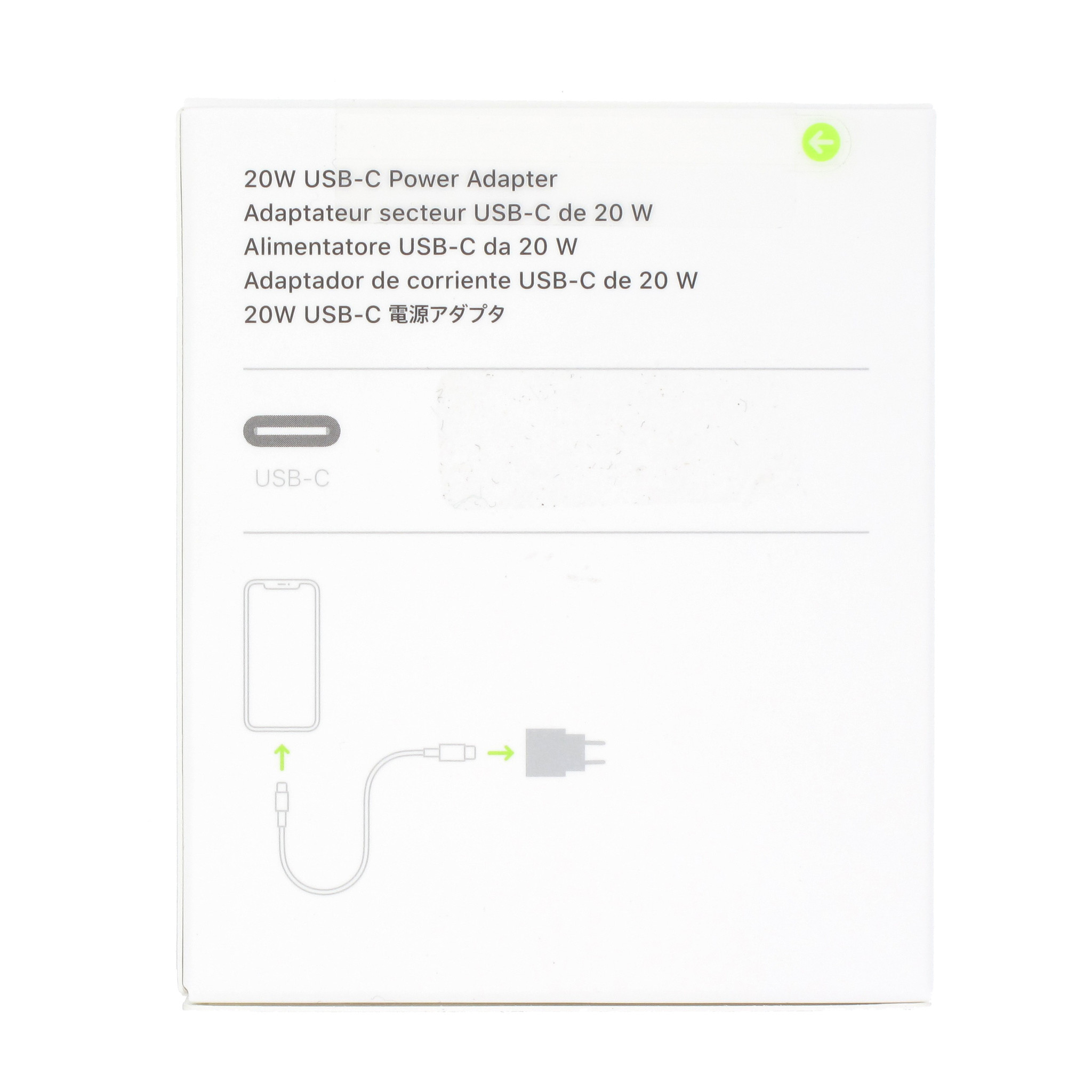 Apple USB-C Charger, A2347, 20W