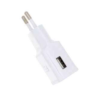 USB-Oplader, HIGH COPY - 15W - Wit - Bulk - Geschikt Voor Samsung Telefoons, Tablets