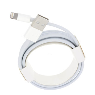 Lightning Naar USB Kabel, HIGH COPY - E75, Wit, 2M, Geschikt Voor iPhone, iPad, Airpods