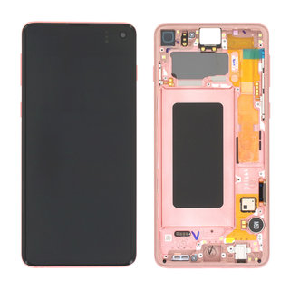 Samsung Galaxy S10 (G973F) Display, Flamingo Pink/Roze, GH82-18850D;GH82-18835D