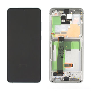 Samsung Galaxy S20 Ultra (G988F/DS) Display, Incl. Camera, Cloud White, GH82-22271C;GH82-22327C