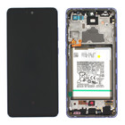 Samsung A725F Galaxy A72 4G Display + Battery, Awesome Violet, GH82-25542C;GH82-25541C