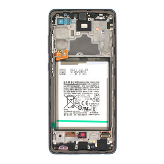 Samsung A725F Galaxy A72 4G Display + Batterij, Awesome Black/Zwart, GH82-25542A;GH82-25541A