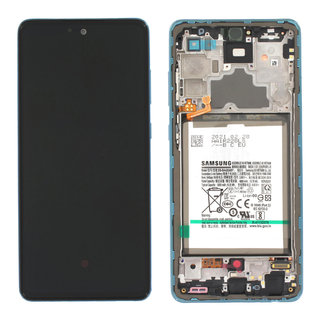 Samsung A725F Galaxy A72 4G Display + Battery, Awesome Blue, GH82-25542B;GH82-25541B