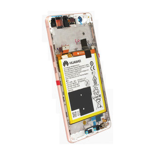 Huawei VNS-L31 P9 Lite Display + Battery, Pink, 02351BUG;02351LGQ