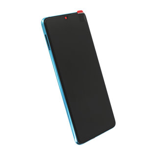 Huawei P30 New Version (ELE-L29) Display + Batterie, Aurora Blue/Blau, 02354HRH