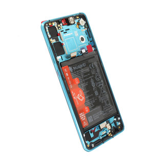 Huawei P30 New Version (ELE-L29) Display + Batterie, Aurora Blue/Blau, 02354HRH