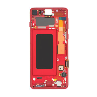 Samsung Galaxy S10 (G973F) Display, Cardinal Red/Rood, GH82-18850H;GH82-18835H