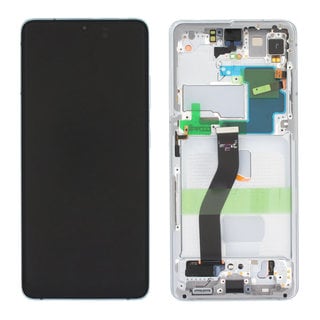 Samsung Galaxy S21 Ultra 5G (G998B) Display, Phantom Silver/Zilver, (Excl. Camera), GH82-26035B;GH82-26036B