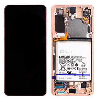 Samsung G991B Galaxy S21 5G Display + Batterij, Phantom Violet, GH82-24716B;GH82-24718B