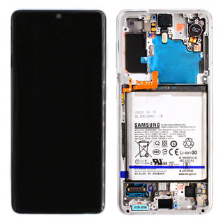 Samsung G991B Galaxy S21 5G Display + Batterie, Phantom White, GH82-24716C;GH82-24718C