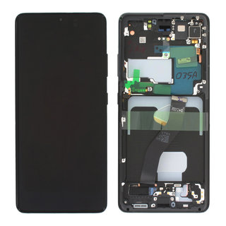 Samsung Galaxy S21 Ultra 5G (G998B) Display, Phantom Black/Zwart, (Excl. Camera), GH82-26035A;GH82-26036A