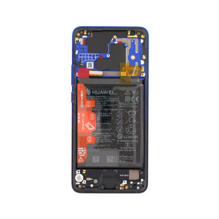 Huawei Mate 20 Pro Dual Sim (LYA-L29C) LCD Display Modul, Twilight, Incl. battery HB486486ECW, 02352GGC